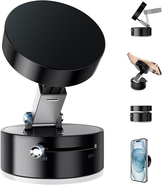 Vacuum Suction Magnetic Phone Holder