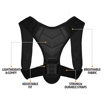 Posture Corrector for Women and Men, Back Brace Fully Adjustable & Comfy